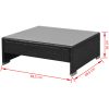 Loungegrupp med soltak 7 delar konstrotting svart vidaXL – miniatyr 10