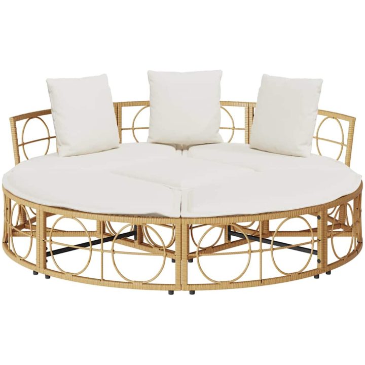 Loungesäng utomhus utan sufflett i konstrotting vidaXL 160 x 50 cm – bild 6