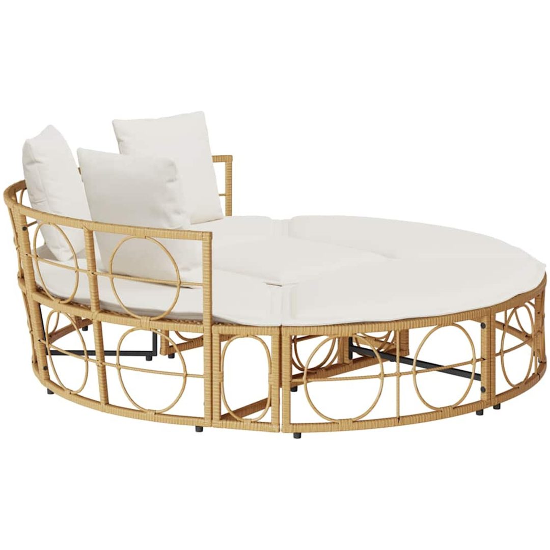 Loungesäng utomhus utan sufflett i konstrotting vidaXL 160 x 50 cm – bild 7