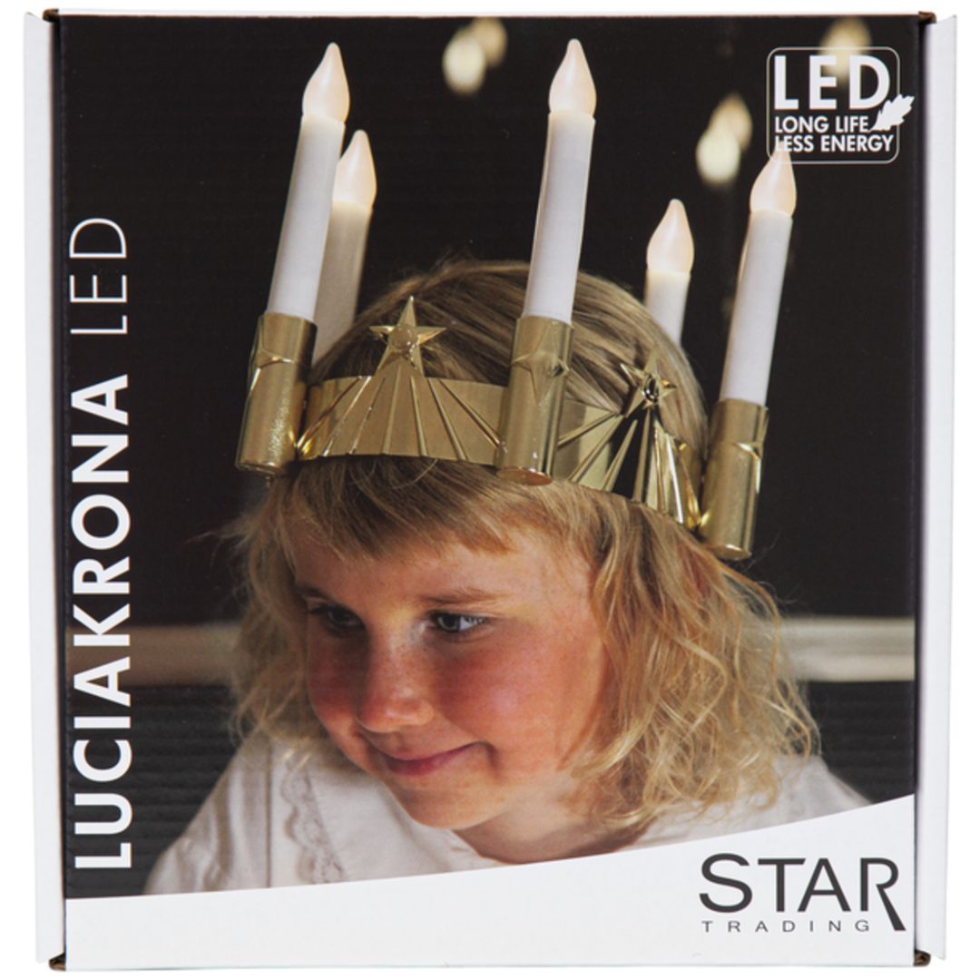 Luciakrona Santa Lucia Guld Star Trading – bild 2