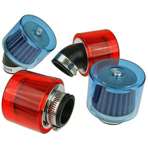 Luftfilter, Air-System, Blå, Fastsättning ⌀38mm, Rak