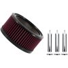 Luftfilter Big Power Kit Silver/chrome TRASK Luftfilter – miniatyr 4