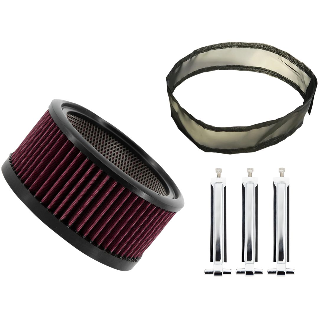 Luftfilter Big Power Kit Silver/chrome TRASK Luftfilter – bild 3