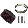 Luftfilter Big Power Kit Silver/chrome TRASK Luftfilter – miniatyr 2