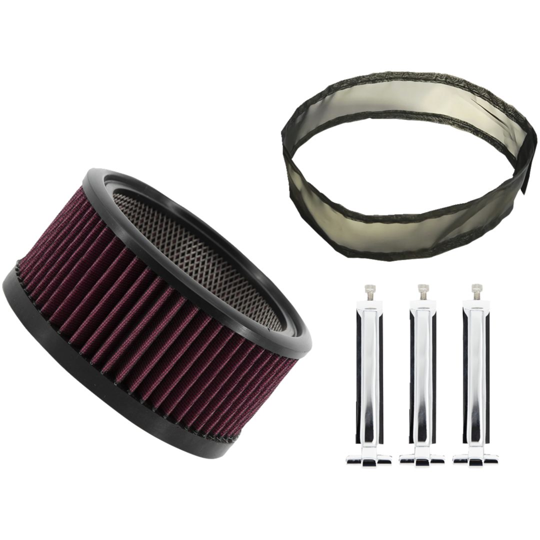 Luftfilter Big Power Kit Silver/chrome TRASK Luftfilter – bild 2