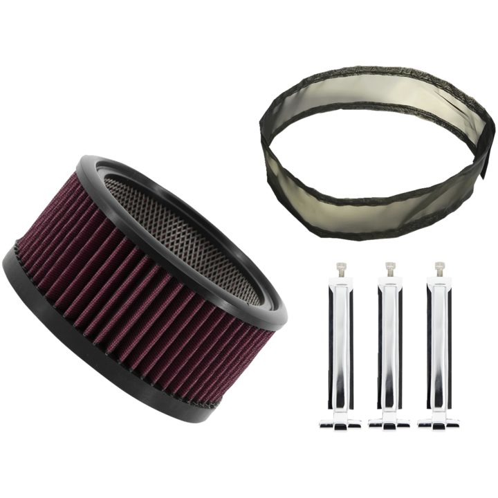 Luftfilter Big Power Kit Silver/chrome TRASK Luftfilter – bild 2