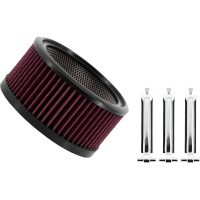Luftfilter Big Power Kit Silver/chrome TRASK