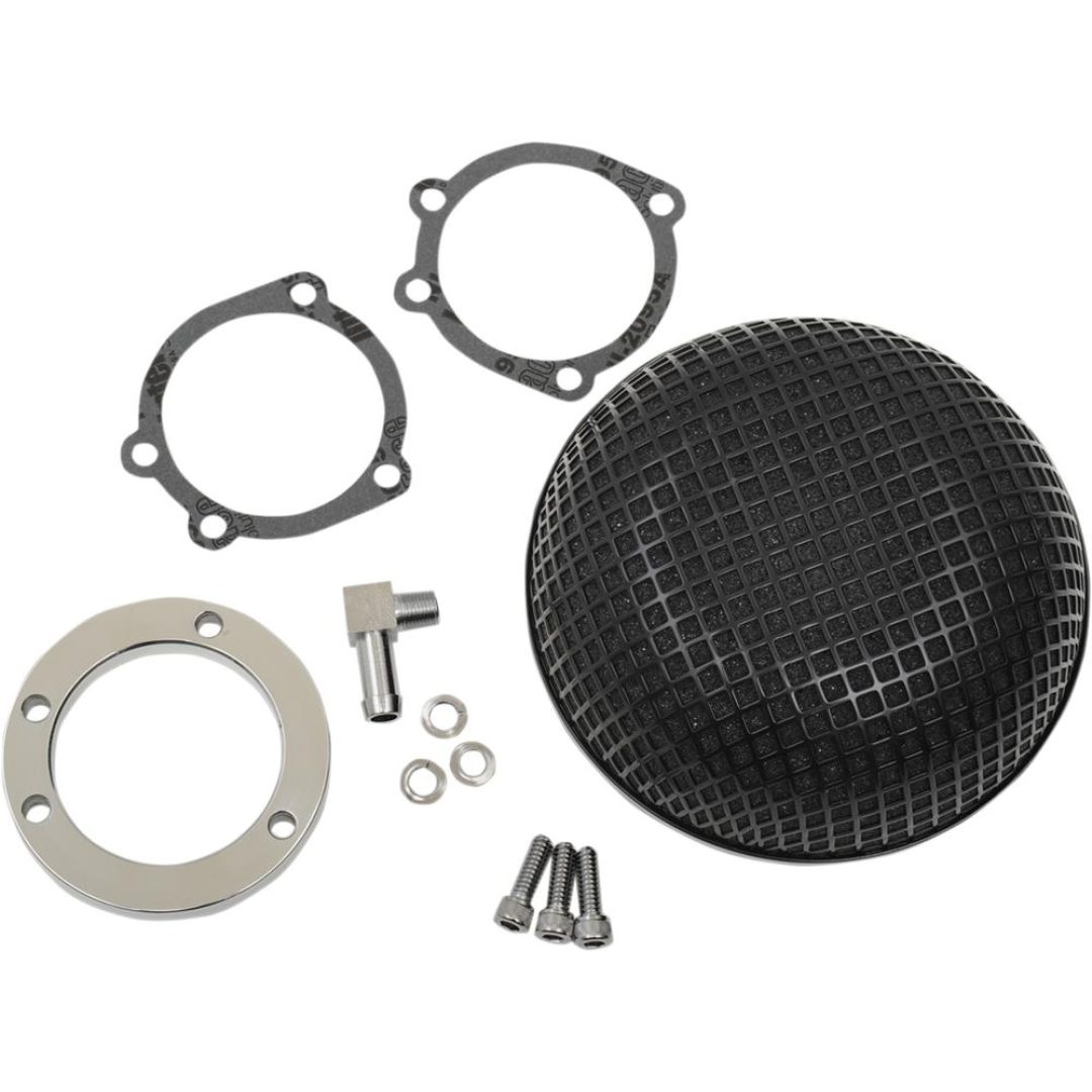 Luftfilter Bob Retro-stil Svart DRAG SPECIALTIES AIR CLNR BLK BOB CV/DLPHI