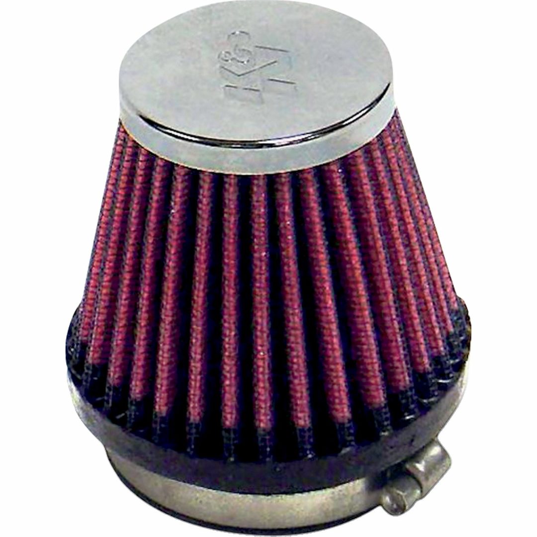 Luftfilter Clamp-On Filter Svart/Krom/Röd K & N Luftfilter