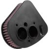 Luftfilter High-Flow K & N Black/Red – miniatyr 2