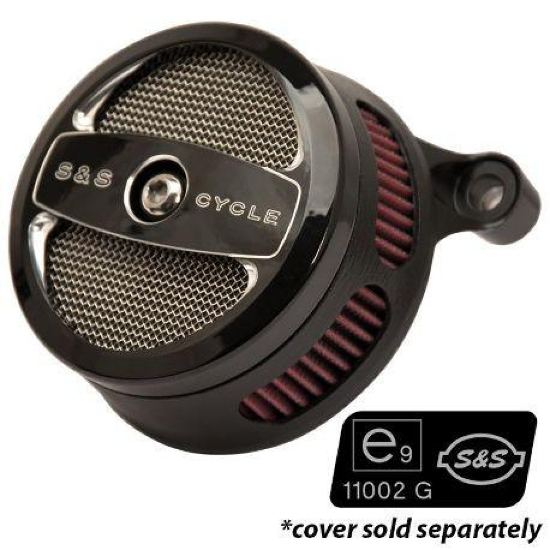Luftfilter Stealth EC Godkänd Svart S&S Cycle Svart / utan lock