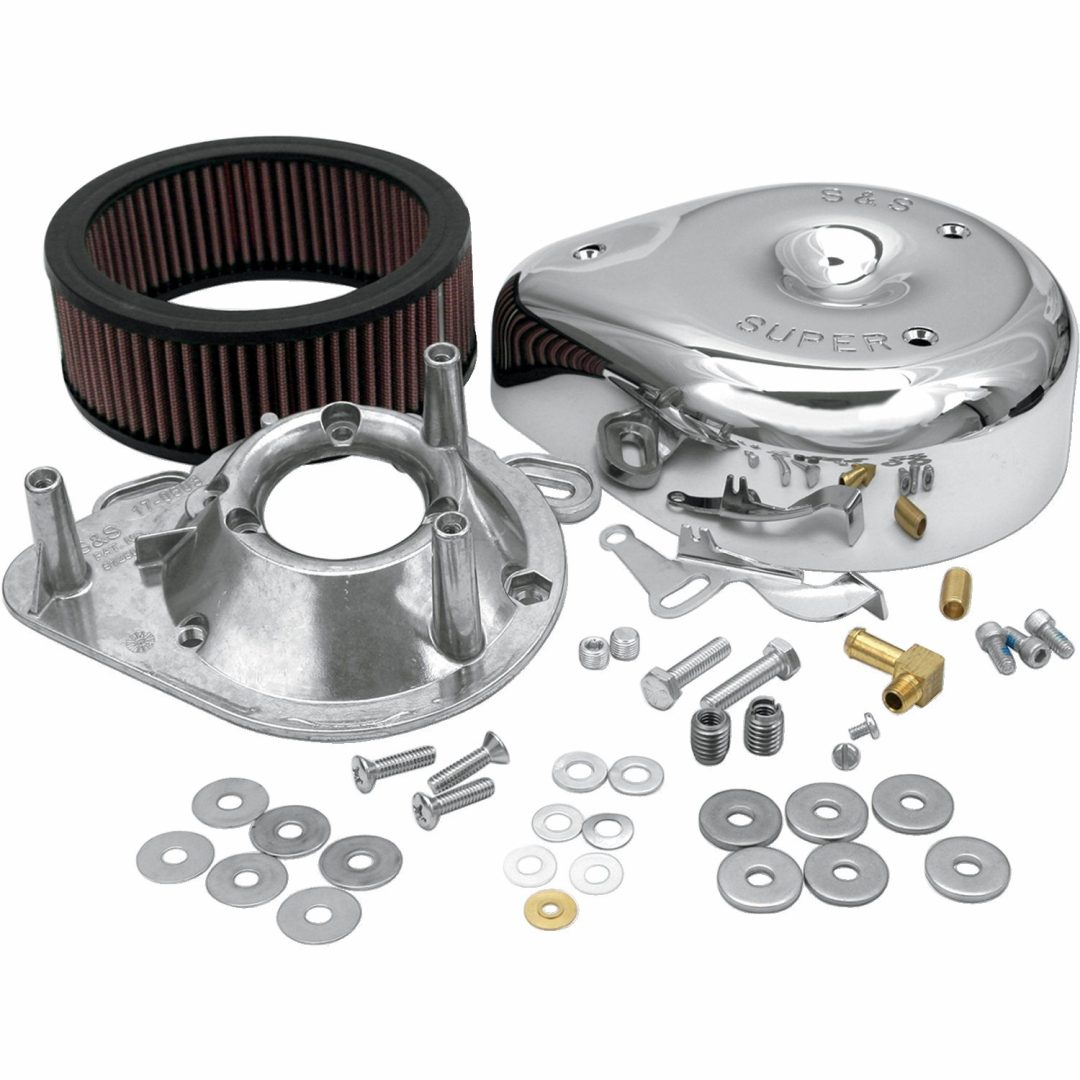 Luftfilter Teardrop Kit E/G förgasare S&S Cycle Kit / Chrome