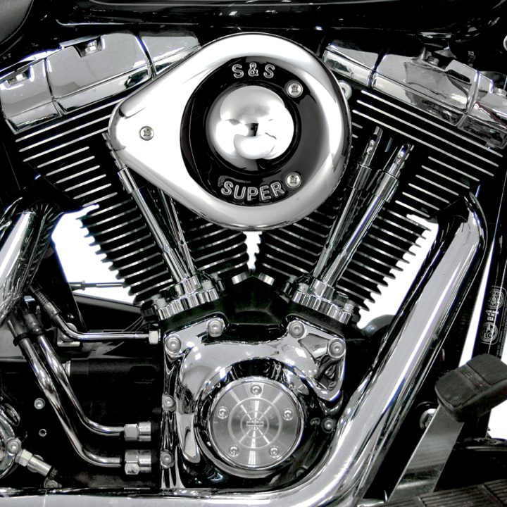 Luftfilter Teardrop Kit E/G förgasare S&S Cycle Kit / Chrome – bild 2