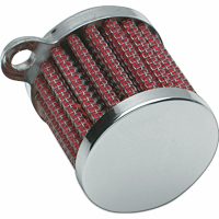 Luftfilter Till Vevhusventilation Röd/krom DRAG SPECIALTIES