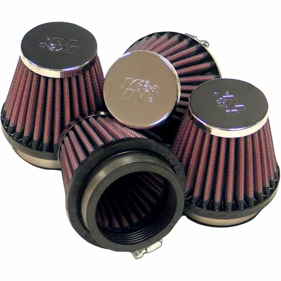 Luftfilter Universal Krom/Röd K & N Luftfilter