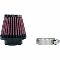 Luftfilter Universal Svart/Krom/Röd K & N