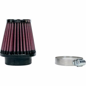 Luftfilter Universal Svart/Krom/Röd K & N