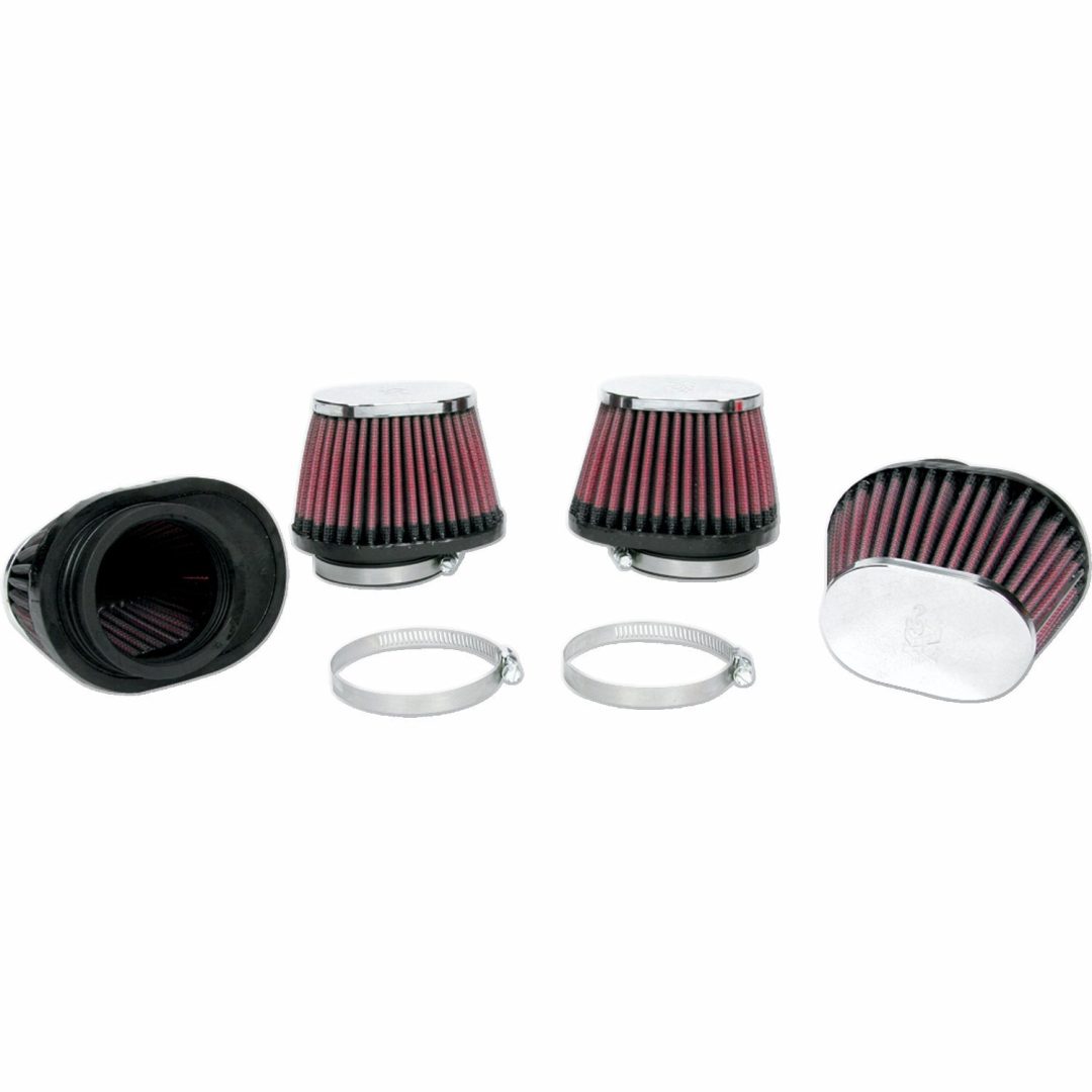 Luftfilter Universal Svart/Krom/Röd K & N Luftfilter
