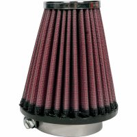 Luftfilter Universal Svart/Krom/Röd K & N