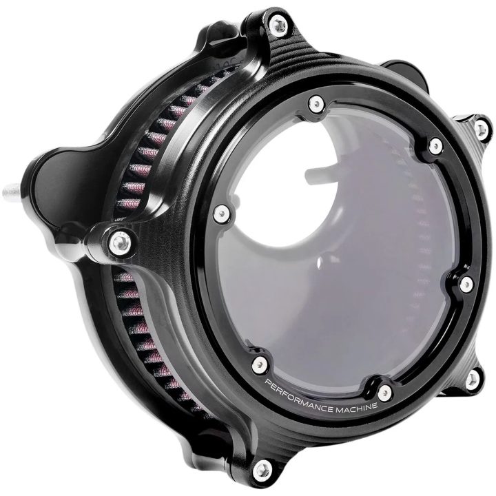 Luftfilter Vision Series Svart Aluminium PERFORMANCE MACHINE – bild 3