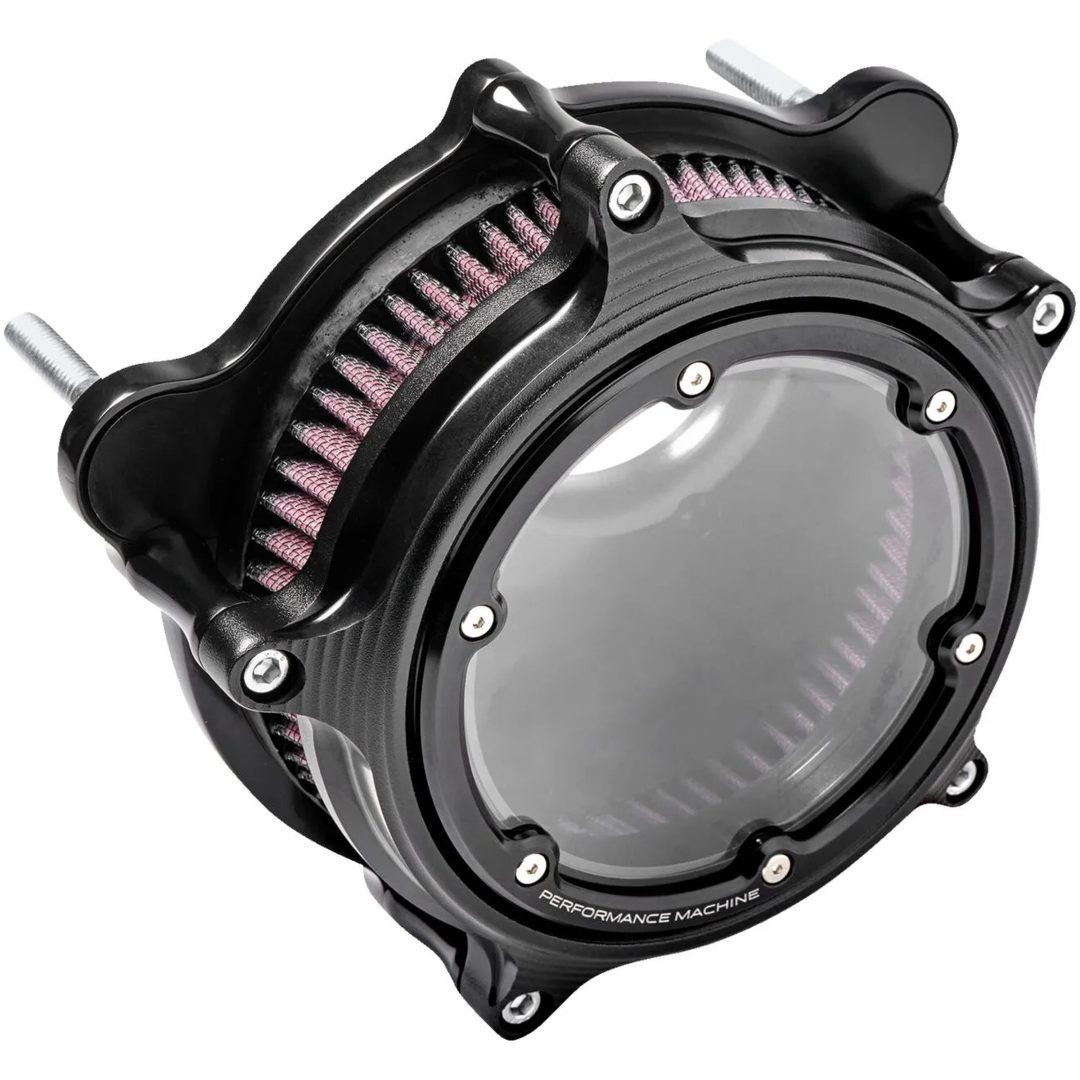 Luftfilter Vision Series Svart Aluminium PERFORMANCE MACHINE – bild 5