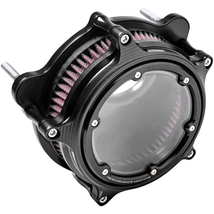 Luftfilter Vision Series Svart Aluminium PERFORMANCE MACHINE – bild 5
