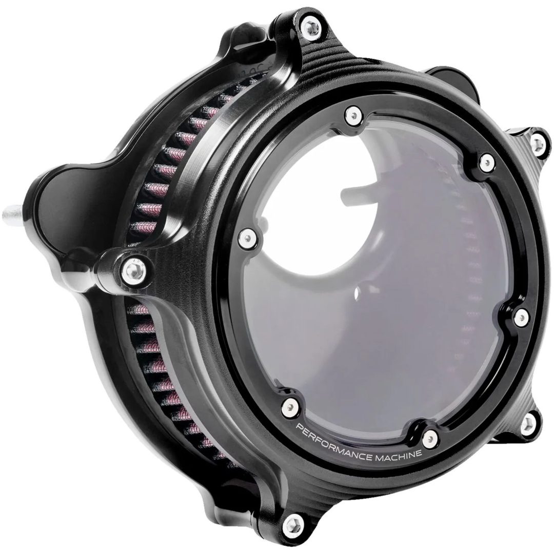 Luftfilter Vision Series Svart Aluminium PERFORMANCE MACHINE