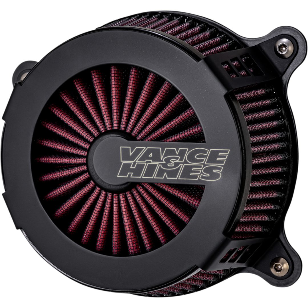 Luftfilter VO2 Cage Fighter Rostfritt VANCE & HINES Cage Fighter Air Cleaner - Black Ceramic - FL