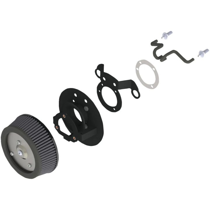 Luftfilter VO2 Naked Svart VANCE HINES VO2 Air Cleaner - 08-17 Dyna – bild 2