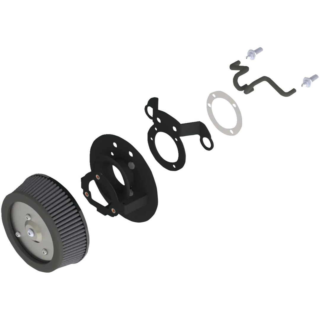 Luftfilter VO2 Naked Svart VANCE HINES VO2 Air Cleaner - XL – bild 5