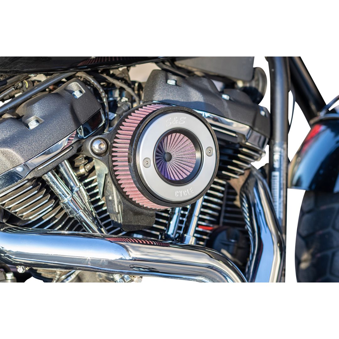 Luftfilterkit Air Stinger Stealth Silver/krom S&S Cycle Luftrenare – bild 2