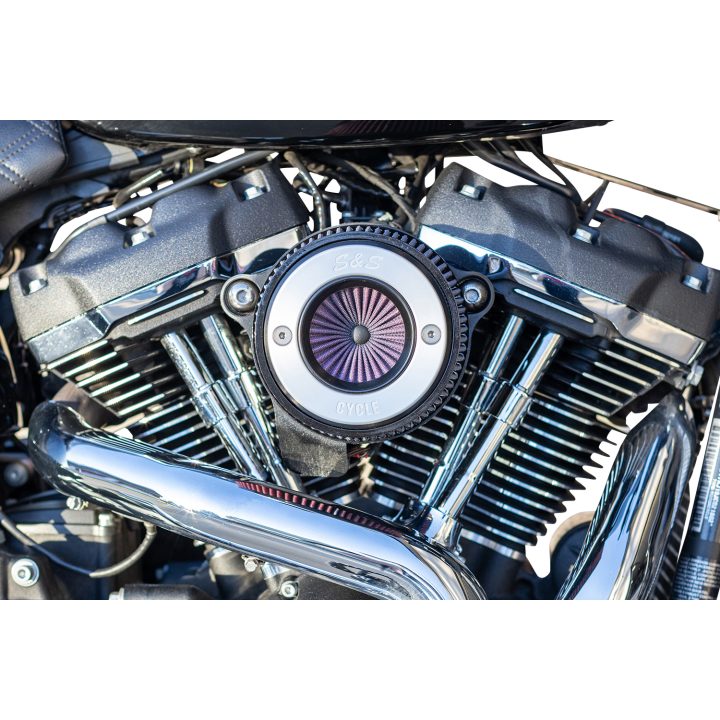 Luftfilterkit Air Stinger Stealth Silver/krom S&S Cycle Luftrenare – bild 7