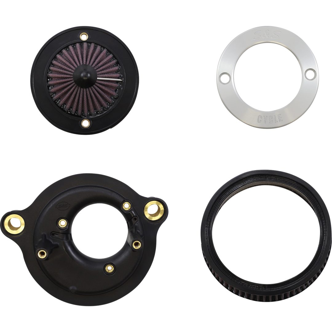 Luftfilterkit Air Stinger Stealth Silver/krom S&S Cycle Luftrenare – bild 9