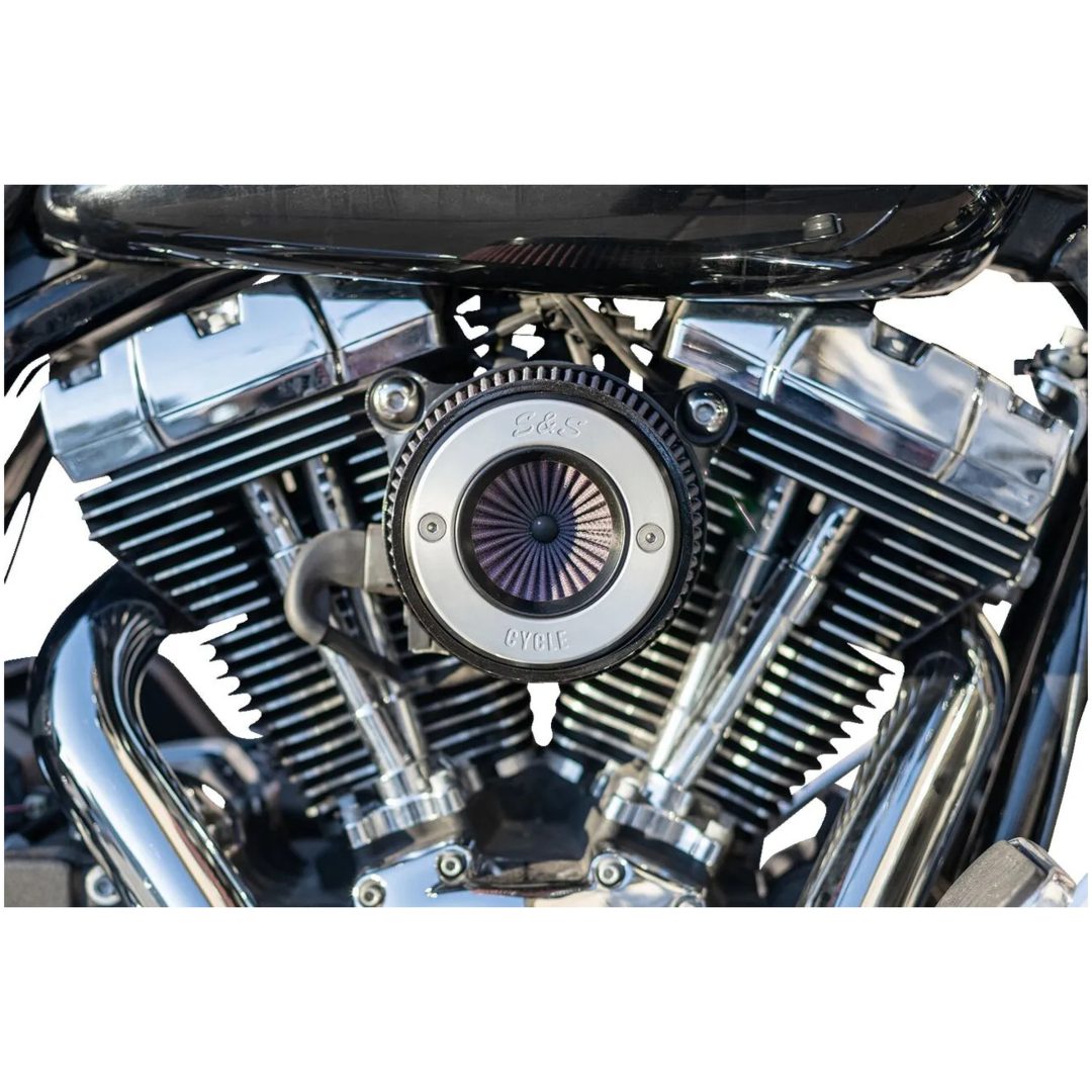 Luftfilterkit Air Stinger Stealth Silver/krom S&S Cycle Luftrenare – bild 5