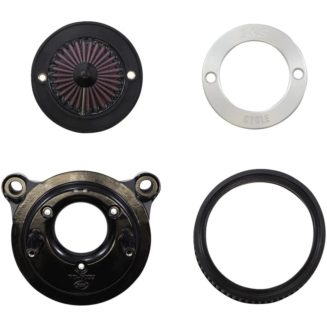 Luftfilterkit Air Stinger Stealth Silver/krom S&S Cycle Luftrenare – bild 6