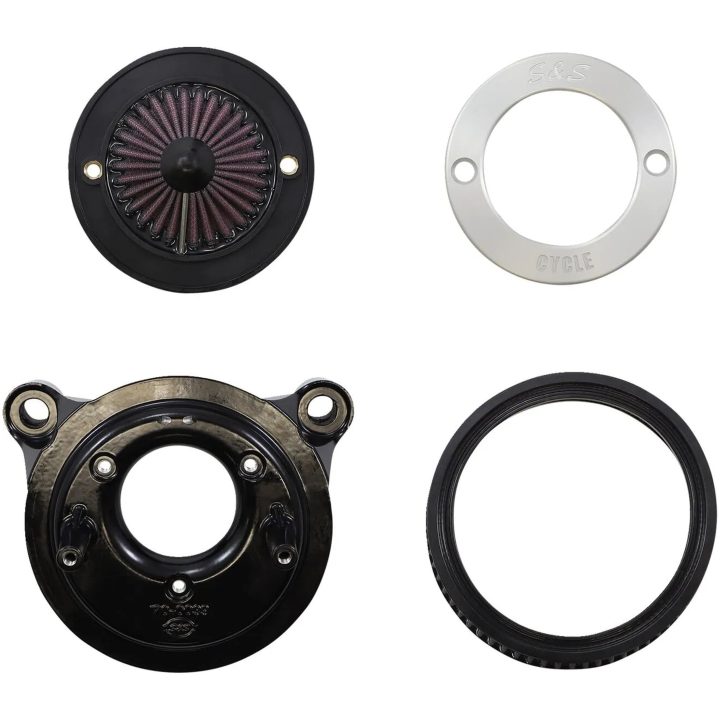 Luftfilterkit Air Stinger Stealth Silver/krom S&S Cycle Luftrenare – bild 6