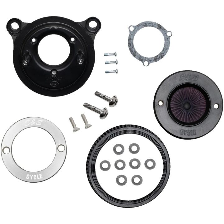 Luftfilterkit Air Stinger Stealth Silver/krom S&S Cycle Luftrenare – bild 7