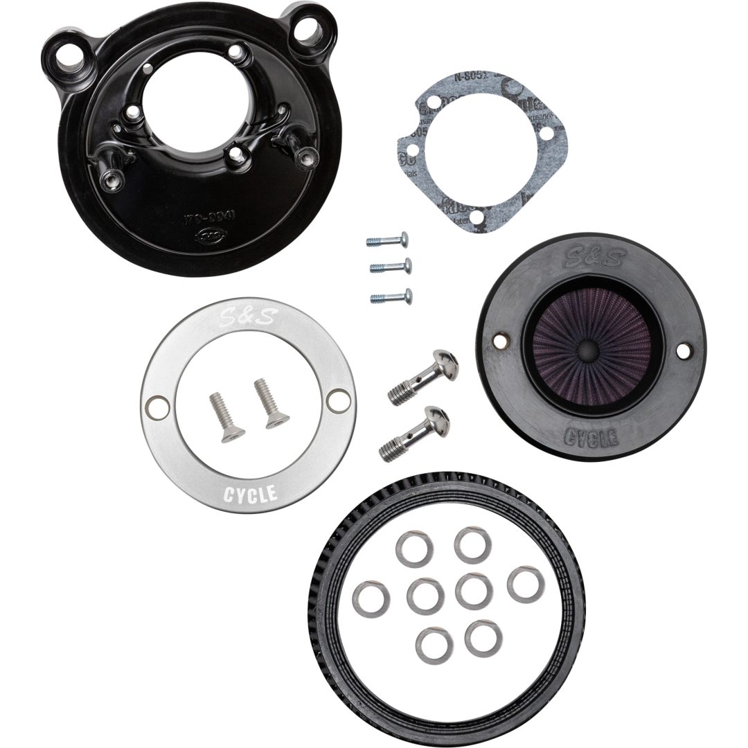 Luftfilterkit Air Stinger Stealth Svart/chrome S&S Cycle Luftrenare – bild 6