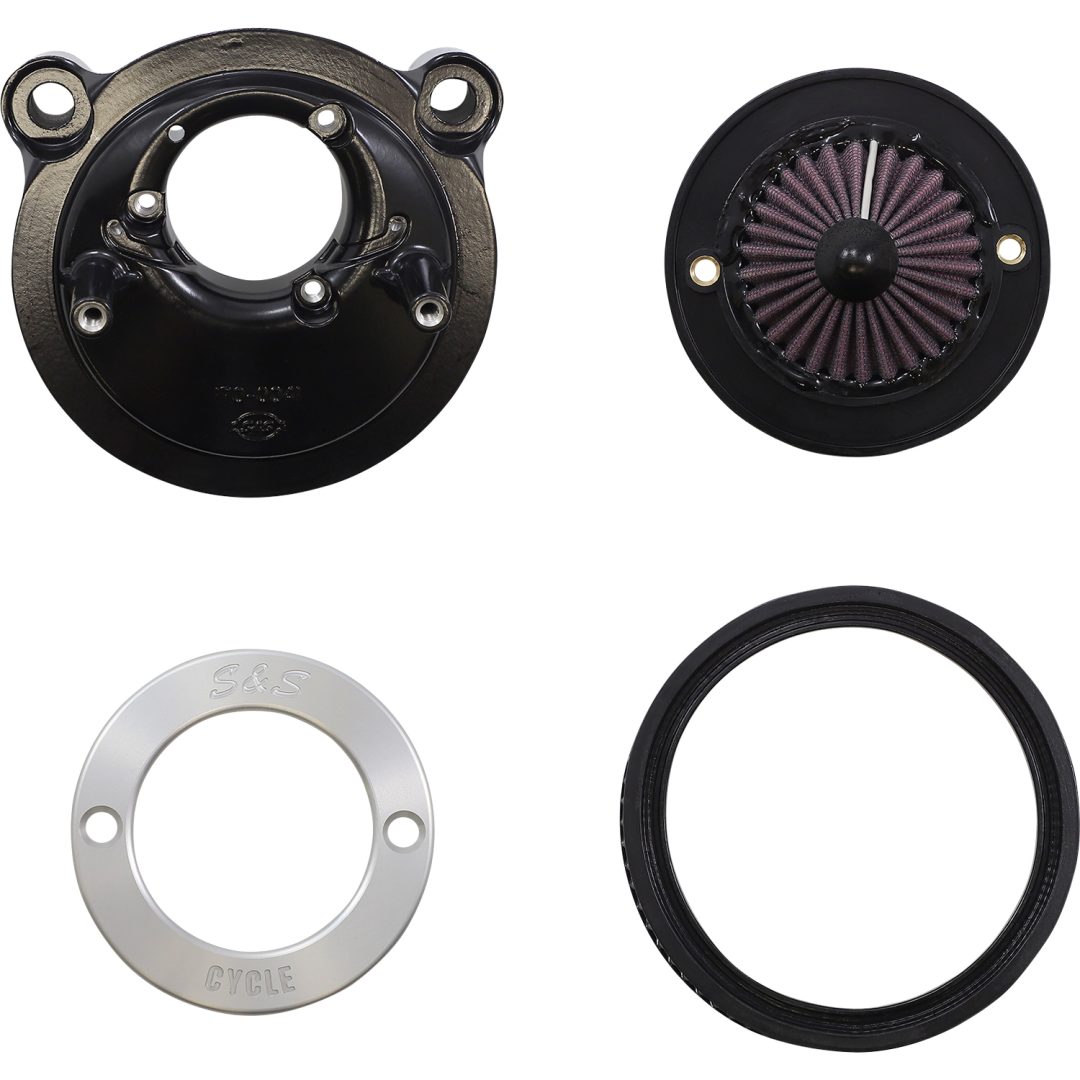 Luftfilterkit Air Stinger Stealth Svart/chrome S&S Cycle Luftrenare
