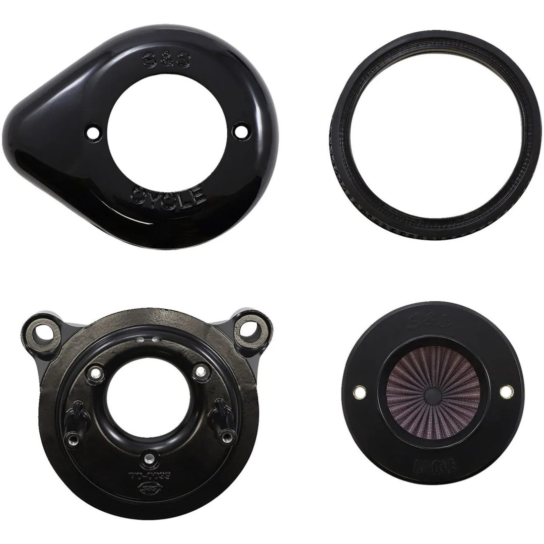 Luftfilterkit Air Stinger Stealth Svart/chrome S&S Cycle Luftrenare – bild 4