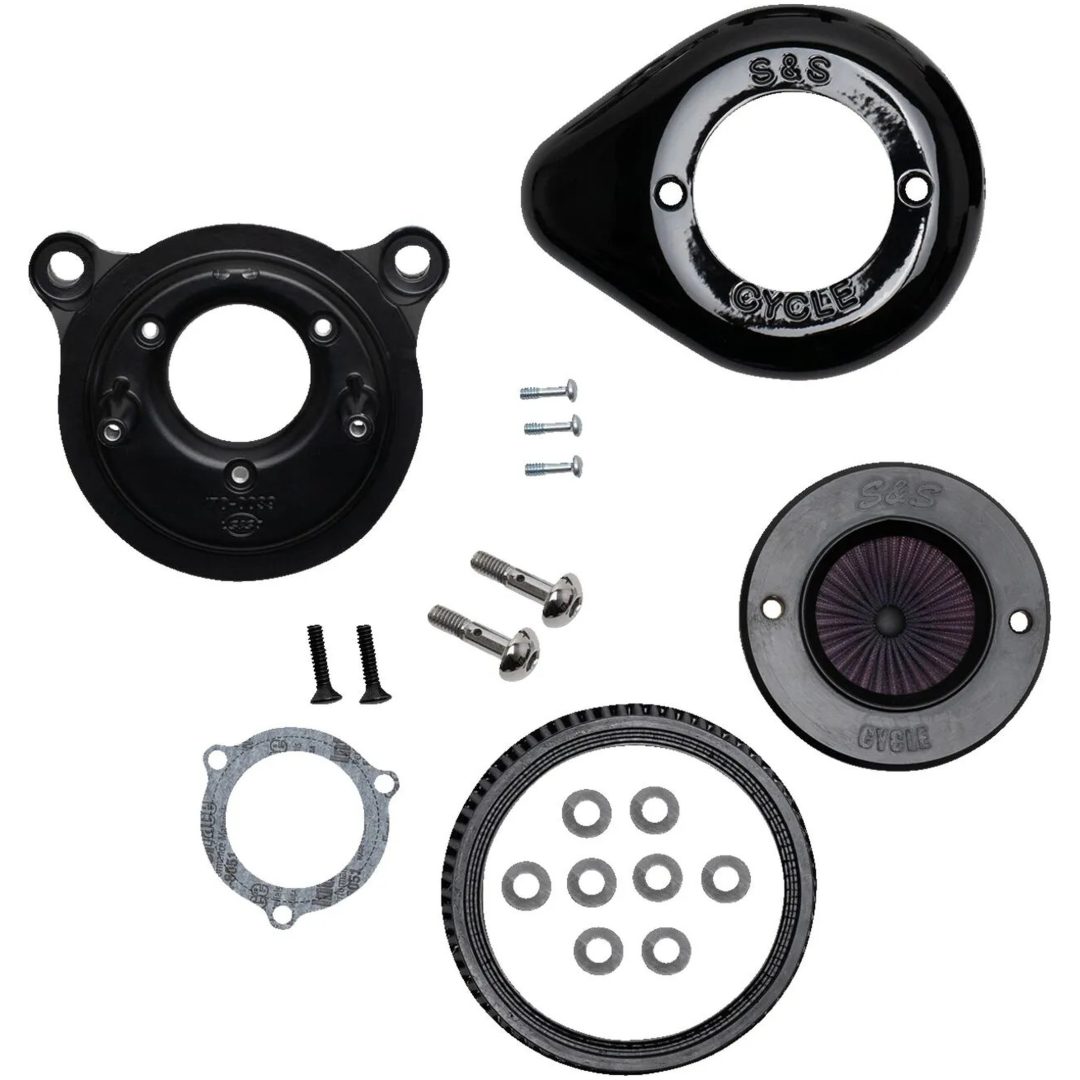 Luftfilterkit Air Stinger Stealth Svart/chrome S&S Cycle Luftrenare