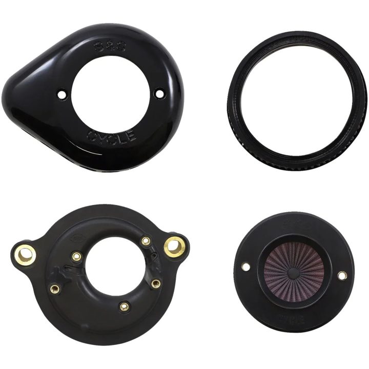 Luftfilterkit Air Stinger Stealth Svart/chrome S&S Cycle Luftrenare – bild 3