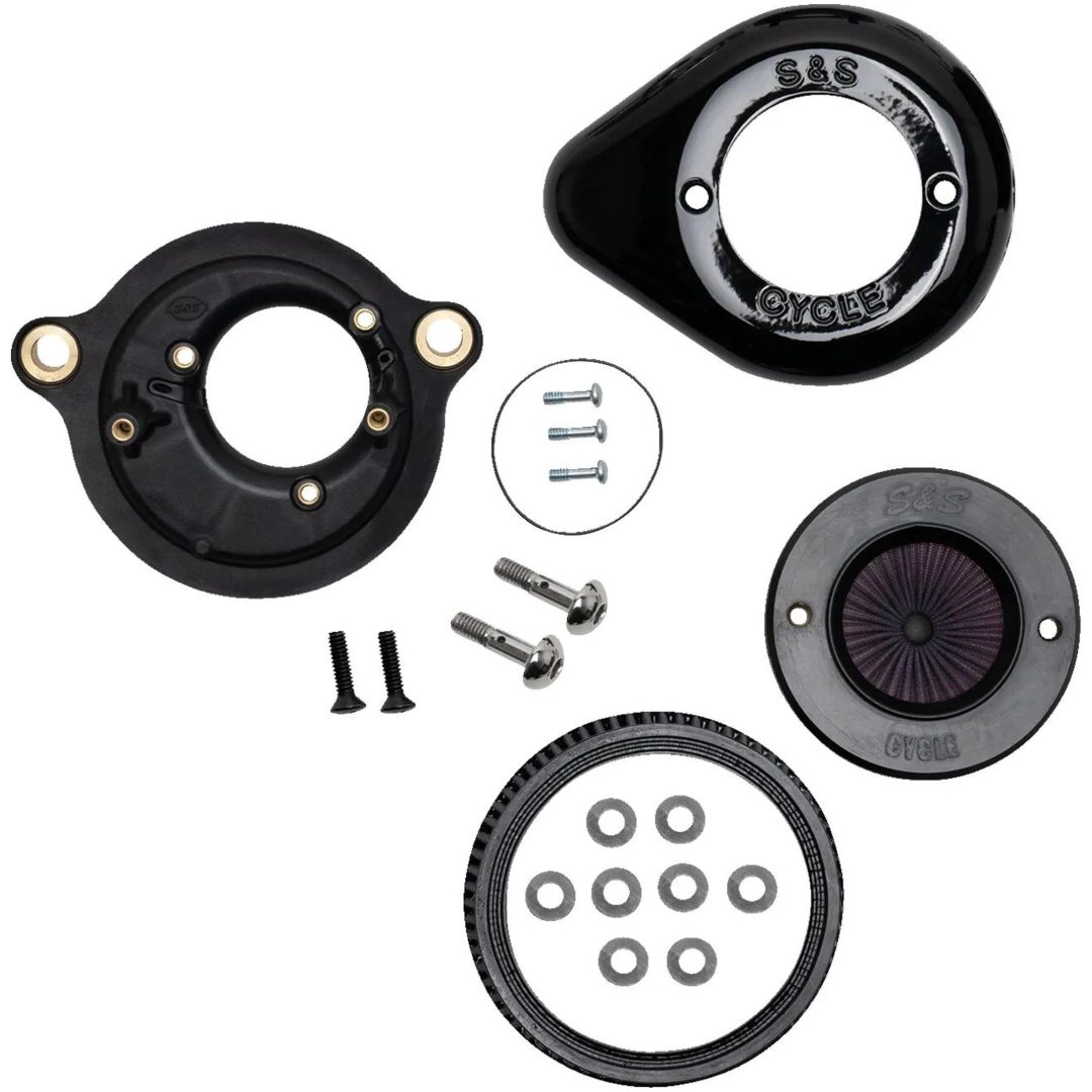 Luftfilterkit Air Stinger Stealth Svart/chrome S&S Cycle Luftrenare