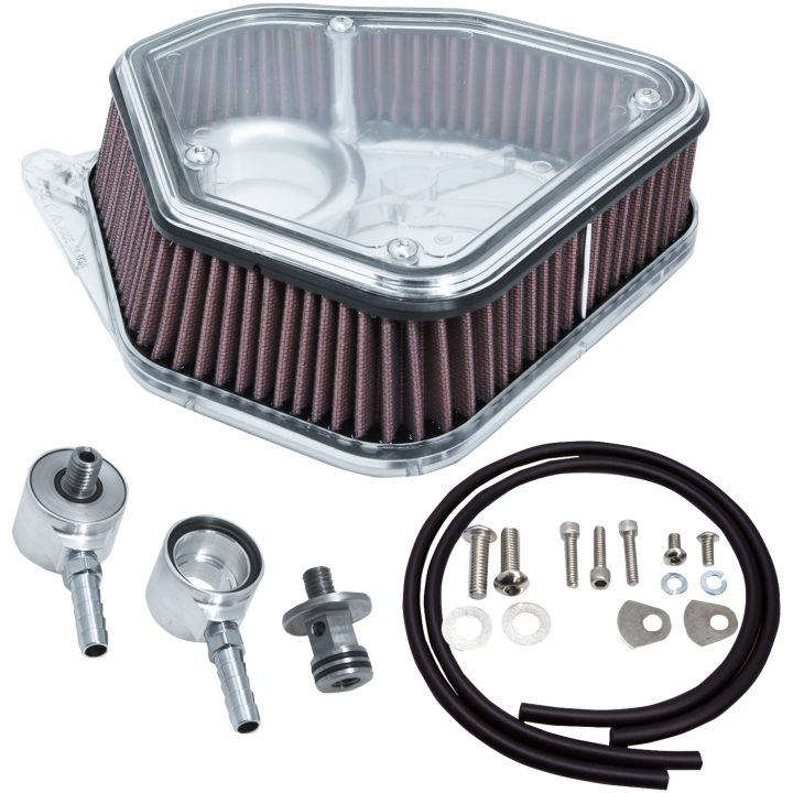 Luftfilterkit Boom Box Klar/silver ALLOY ART – bild 6