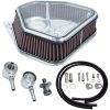 Luftfilterkit Boom Box Klar/silver ALLOY ART – miniatyr 3