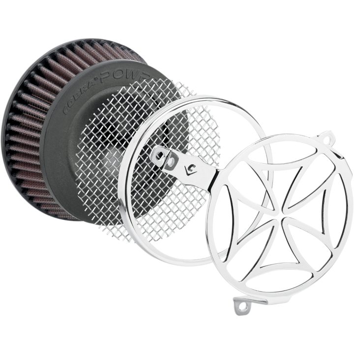 Luftfilterkit Silver/krom COBRA Luftrenare – bild 2