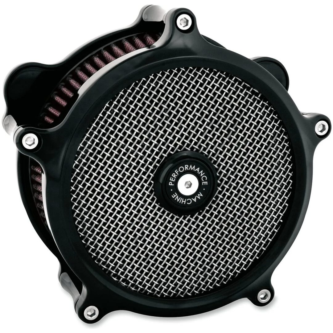 Luftfilterkit Super Gas Svart PERFORMANCE MACHINE – bild 4
