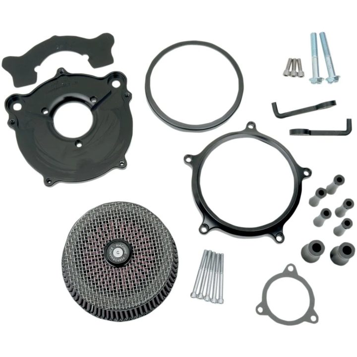 Luftfilterkit Super Gas Svart PERFORMANCE MACHINE – bild 3