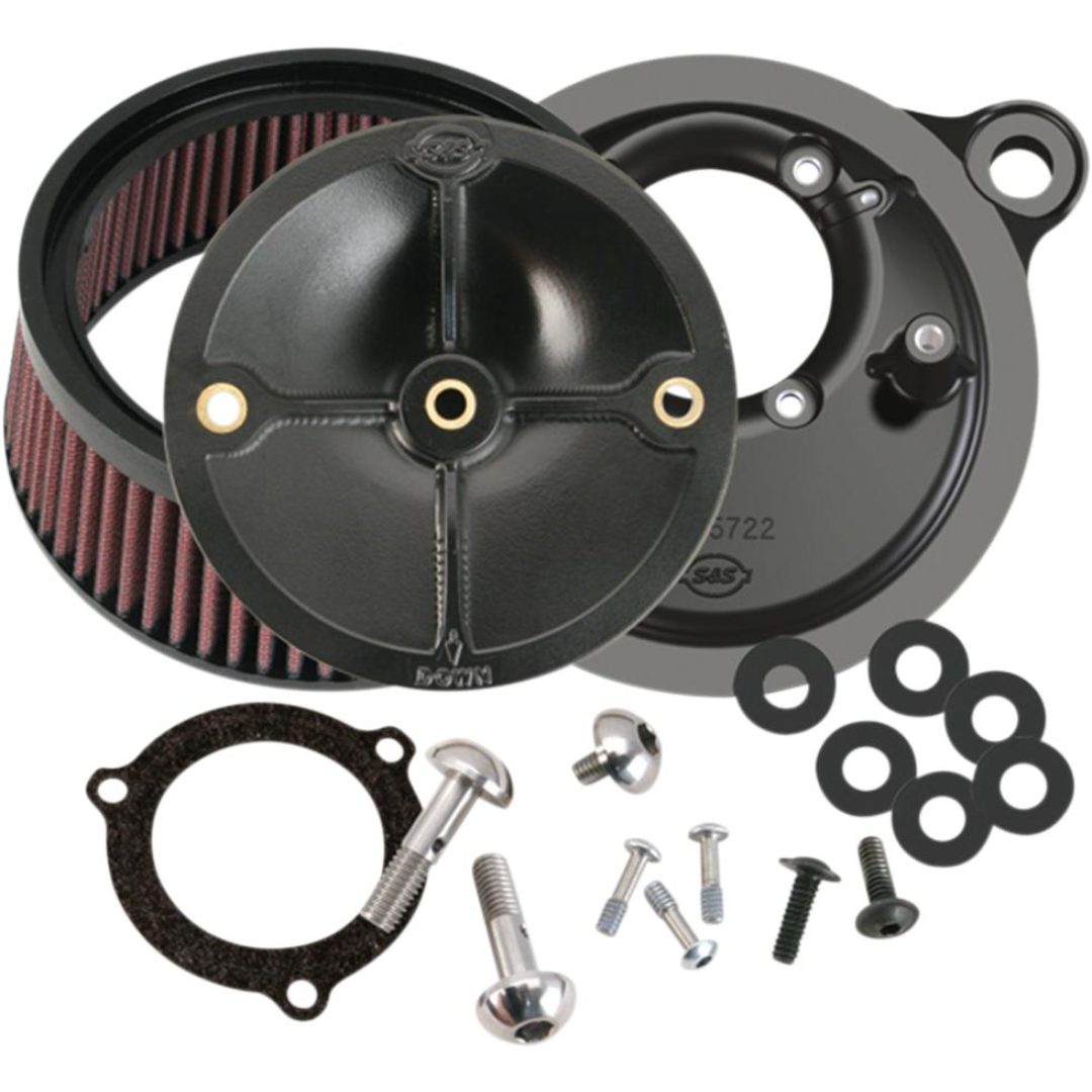 Luftfilterkit Super Stock Stealth Svart S&S Cycle