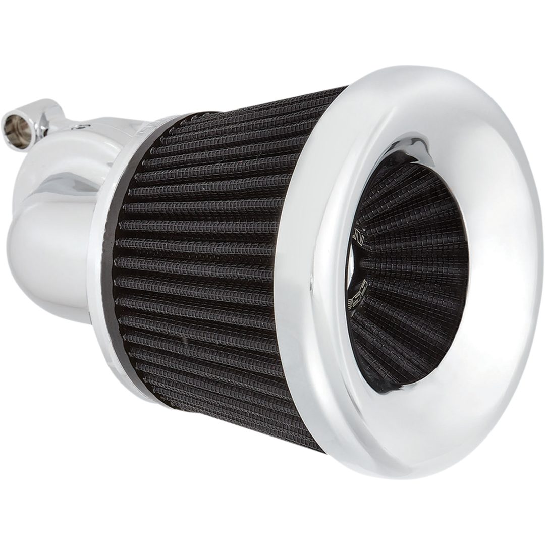 Luftfilterkit Velocity 90° Silver/krom ARLEN NESS Luftrenare